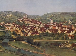 Horb, Schwarzwald, Německo (barevné foto) od German Photographer