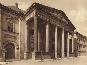 Palác Leine, Hannover (čb fotografie) od German Photographer