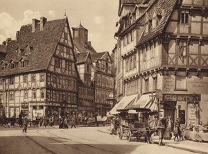 Marktstrasse, Hannover (čb fotografie)
