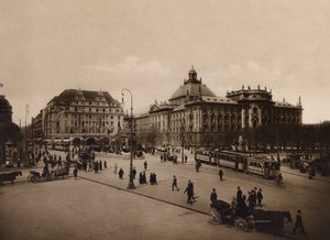 Mnichov: Justiční palác (čb fotografie)