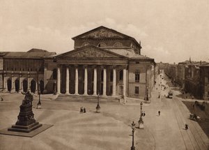 Munchen / Mnichov: Nationaltheater (čb foto)