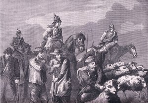 Pasující se strana, Cassells Historie války mezi Francií a Německem vydaná Cassell and Company Limited, kolem roku 1890 (litho) od German School