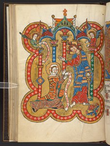 Přidat. 60629, f.27v „Nedotýkej se mě“ (vellum) od German School