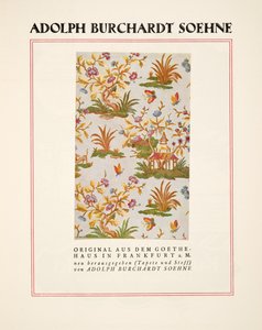 Reklama na Adolpha Burchardta Soehneho, ze Stylu, pub.1922 (pochoárový tisk) od German School