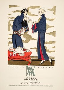 Reklama na "Weiss Modelle", ze Stylu, pub.1922 (pochoir print) od German School