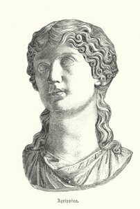 Agrippina starší, manželka římského vojevůdce Germanica a matka císaře Caliguly (rytina) od German School
