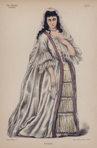 Amalie, z Die Rauber (Loupežníci) od Friedricha Schillera (barevné lito) od German School