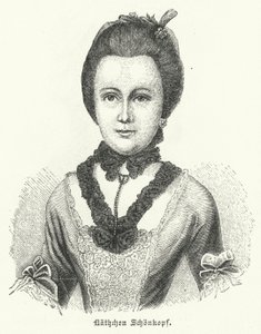 Anna Katharina Schoenkopf (1746-1810), inspirace pro německého autora Johanna Wolfganga Goethese milostné básně Annettenlieder od German School