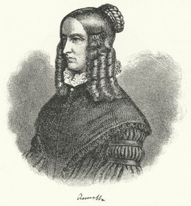 Annette von Droste-Hulshoff, německý spisovatel a skladatel (rytina) od German School
