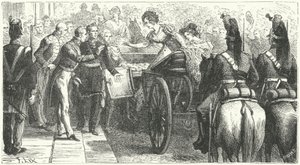 Příjezd královny Caroline do Londýna od German School