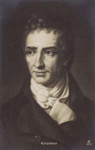 August Kotzebue (1761-1819), německý dramatik a spisovatel (litografie) od German School