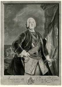 Augustus III. (1696-1763) polský král (fototyp) od German School