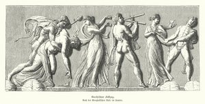 Bacchanalia (rytina) od German School