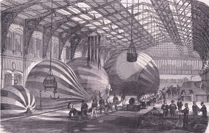 Balonová manufaktura, Cassells Historie války mezi Francií a Německem vydaná společností Cassell and Company Limited, kolem roku 1890 (litho) od German School