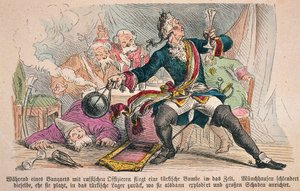 Baron Munchausen (barevné lito) od German School