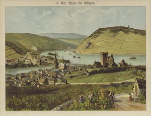 Bingen Am Rhein (barevné lito) od German School