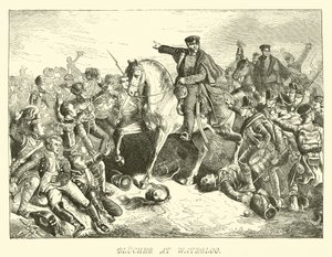 Blucher ve Waterloo od German School
