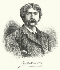 Bret Harte , americký povídkář a básník (rytina) od German School