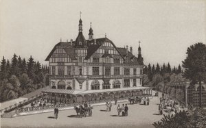 Cafe Jagerhaus (litho) od German School