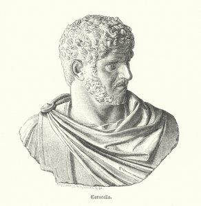 Caracalla, římský císař (rytina) od German School