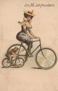 Karta oslavující přelom roku 1900 (barevné lito) od German School