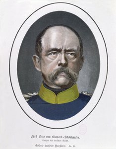 Kancléř Otto von Bismarck (1815-98) kolem roku 1871 od German School