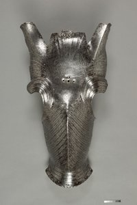 Chanfron v maxmiliánském stylu, c.1510 (ocel) od German School