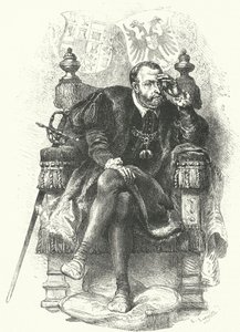 Karel V., císař Svaté říše římské (rytina) od German School