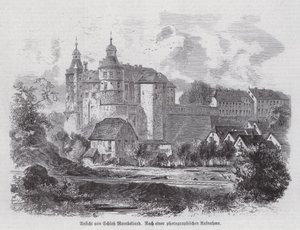 Chateau de Montbeliard, Francie (rytina) od German School
