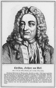 Christian, Freiherr von Wolf (rytina) od German School