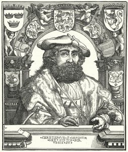 Christian II, král Dánska, Norska a Švédska (rytina) od German School