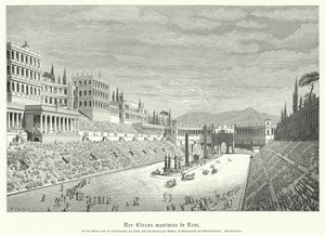 Circus Maximus, Řím (rytina) od German School