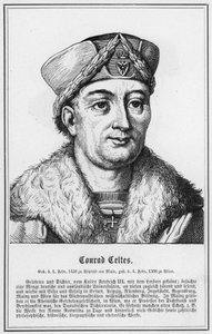 Conrad Celtes (rytina) od German School