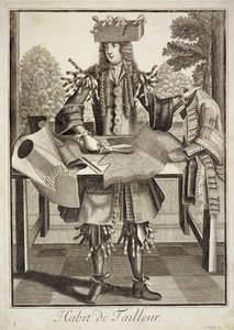 Kostým pro krejčího, hospoda. od Gerarda Valcka (16512-1726) kolem roku 1690 od German School