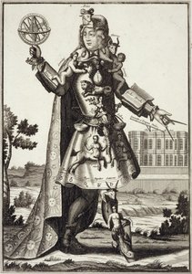 Kostým pro astrologa, hospoda. od Gerarda Valcka (16512-1726) kolem roku 1690 od German School