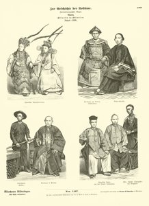 Kostým Číňanů z východní Indie, 1880 od German School