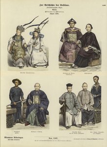 Kostým Číňanů z východní Indie, 1880 od German School