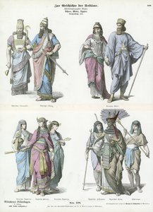 Kostýmy starověkých Asyřanů, Médů a Egypťanů od German School