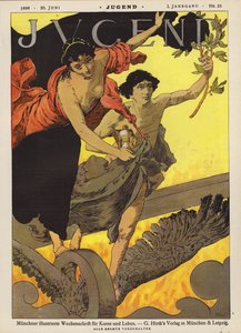 Titulní ilustrace časopisu Jugend od German School