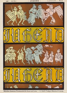 Ilustrace na obálce časopisu Jugend, 1896 od German School