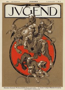 Ilustrace na obálce časopisu Jugend, 1896 od German School
