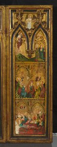 Triptych Ukřižování (dříve známý jako Estouteville Triptych) (pravé křídlo), kolem 1374 (tempera na panelu) od German School