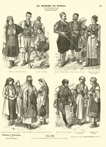 Dalmatské kroje, konec 19. století od German School