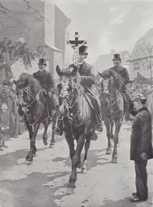 Velikonoční zvyky, Sasko (litho) od German School
