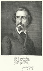 Emanuel Geibel , německý básník a dramatik (rytina) od German School
