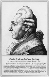 Ewald Friedrich Graf von Herzberg (rytina) od German School