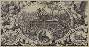 Poprava Lippolda ben Chluchima, mistra braniborské mincovny, Berlín, 28. ledna 1573 od German School