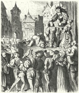 Scéna popravy z Titus Andronicus (rytina) od German School