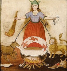 Fate, cca 1605 (kvaš na papíře) od German School