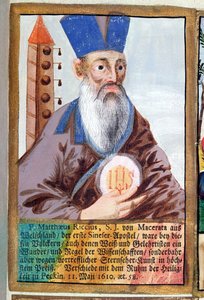 Otec Matteo Ricci (1552-1610) v kostýmu Mandarin od German School